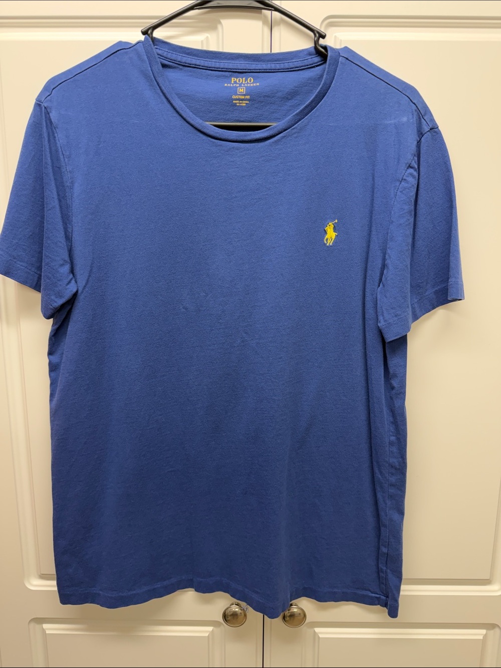 Polo by Ralph Lauren Blue Tee with Yellow Pony Logo